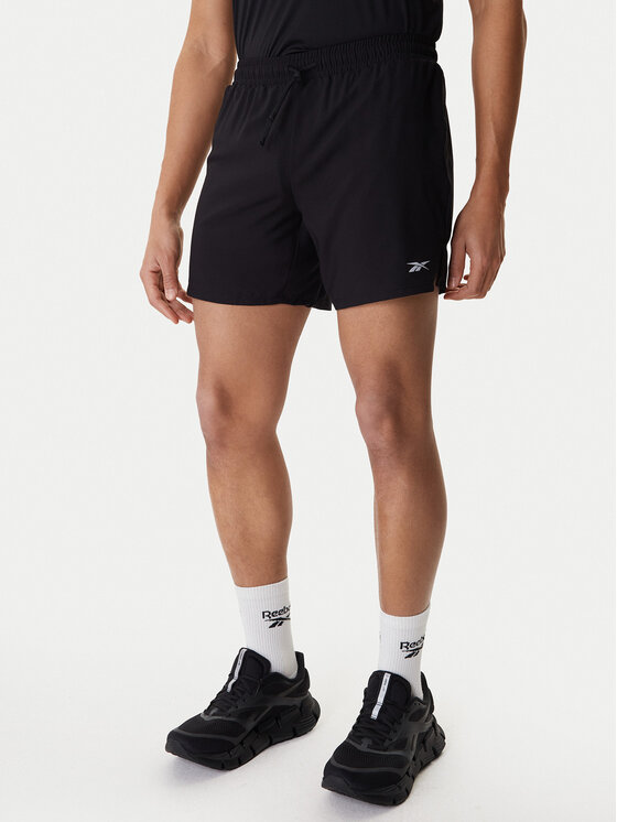 Reebok Szorty sportowe RK25603CCM Czarny Regular Fit miniaturka