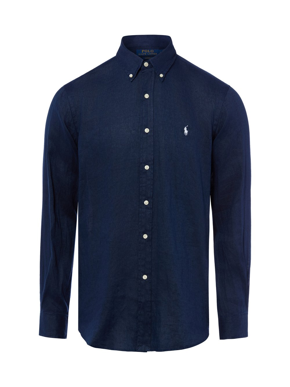 Polo Ralph Lauren Męska koszula lniana Mężczyźni Regular Fit len niebieski, S