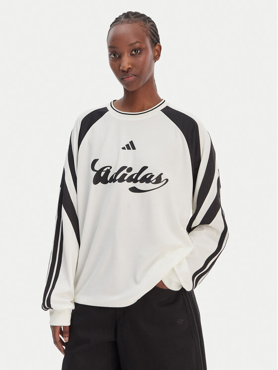 adidas Bluzka House Of Tiro KC4007 Biały Loose Fit
