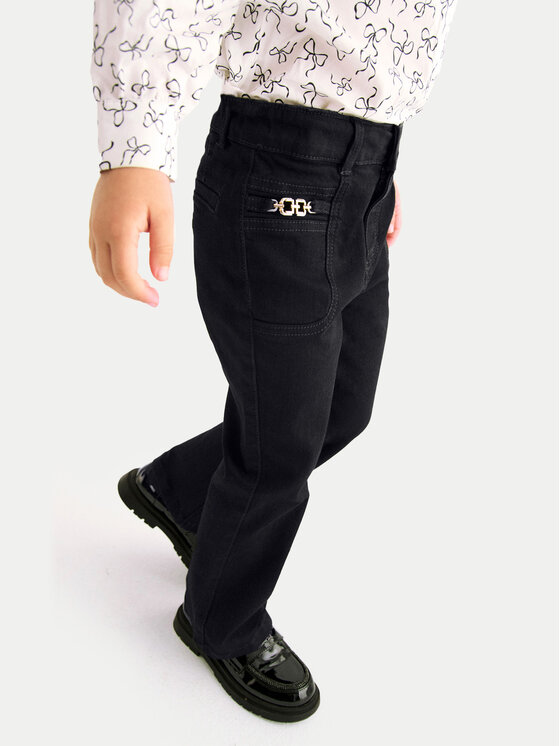 Abel & Lula Jeansy 5721 Czarny Flare Fit