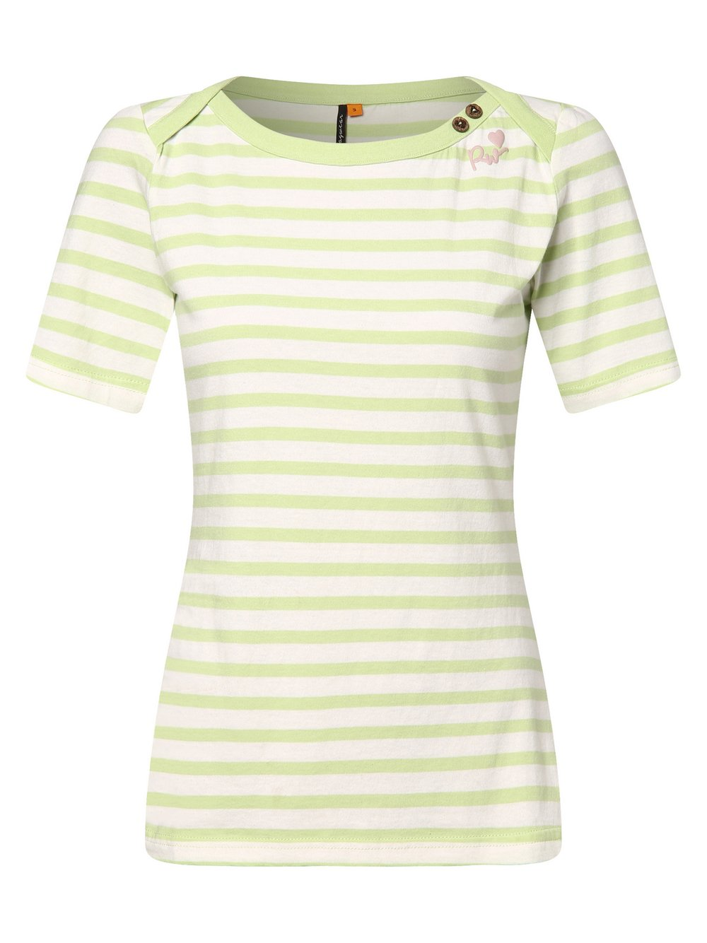 Ragwear Koszulka damska - Marina Kobiety Bawełna biały|zielony, L