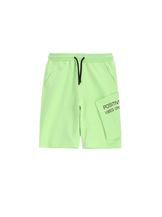 Coccodrillo Szorty sportowe WC5120501VBC Zielony Regular Fit