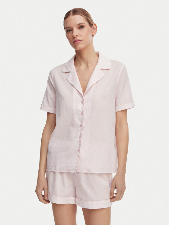 Guess Piżama O6GX00 WN011 Różowy jasny Regular Fit