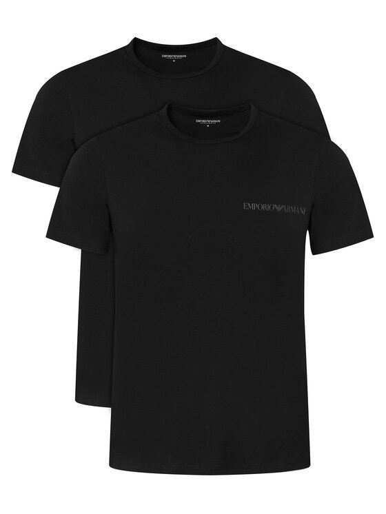 Emporio Armani Underwear Komplet t-shirtów EM000391 AF10779 MC108 Czarny Regular Fit