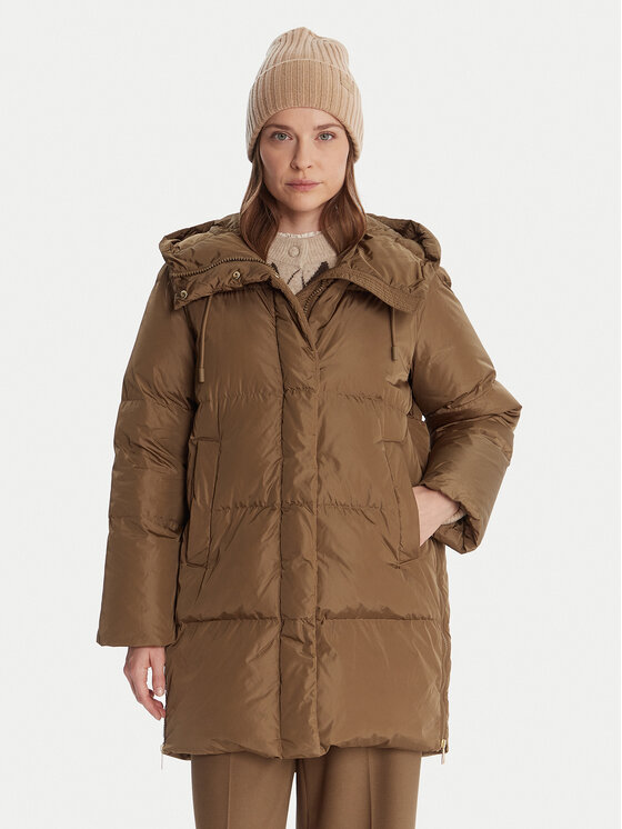 Weekend Max Mara Kurtka puchowa Newbembo 2525496072 Brązowy Relaxed Fit