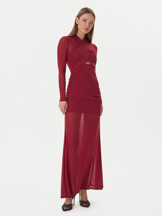 Bardot Sukienka wieczorowa Veria 59987DB Bordowy Regular Fit