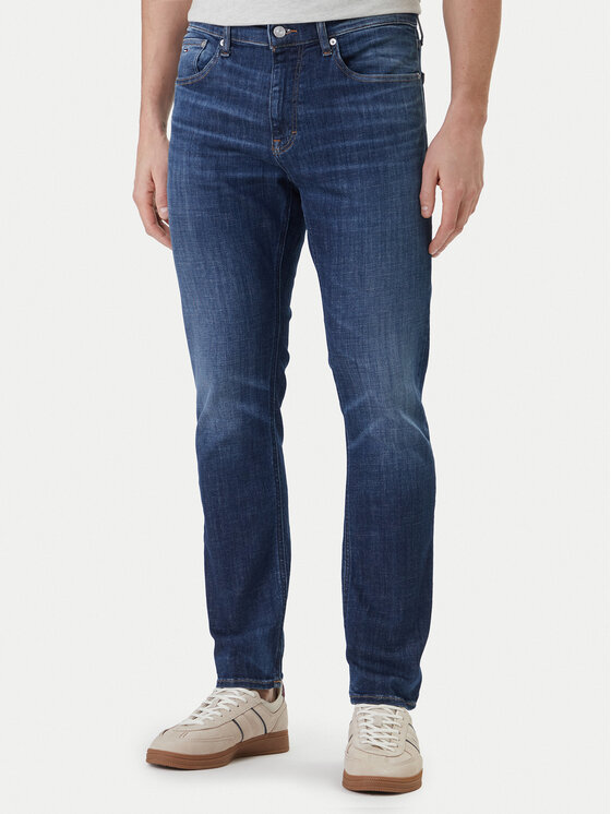 Tommy Jeans Jeansy Austin DM0DM23265 Granatowy Slim Fit