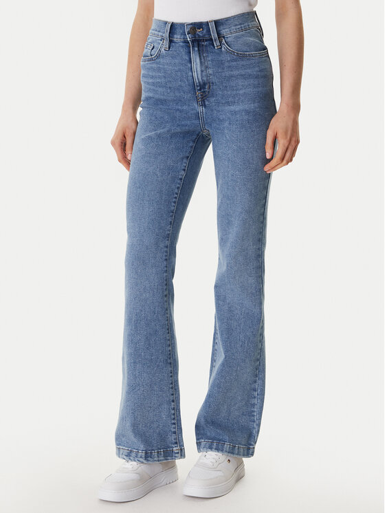 DKNY Jeansy DJ4M4005 Niebieski Flare Fit