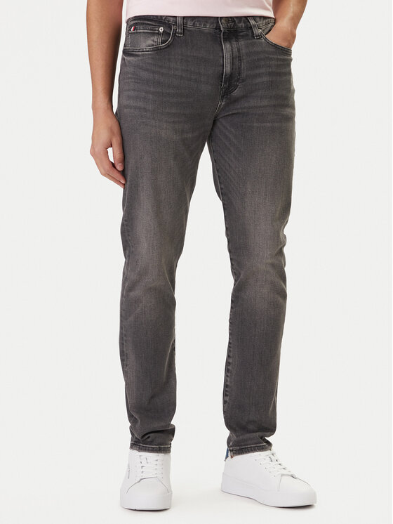 Tommy Hilfiger Jeansy Bleecker MW0MW42315 Szary Slim Fit