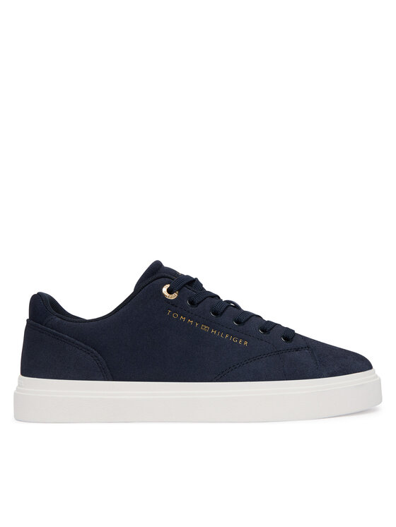 Tommy Hilfiger Sneakersy Logo Cupsole Trainers FW0FW09109 Granatowy