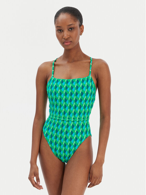 Seafolly Strój kąpielowy Sorrento 11201-277 Zielony