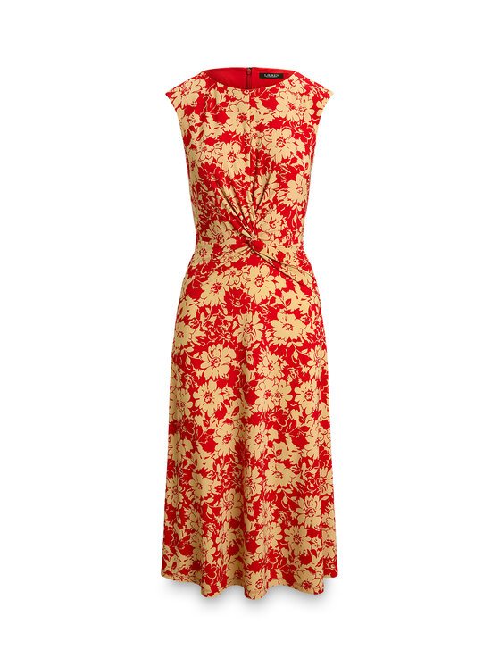 LAUREN RALPH LAUREN Sukienka letnia 200P09092001 Czerwony Regular Fit