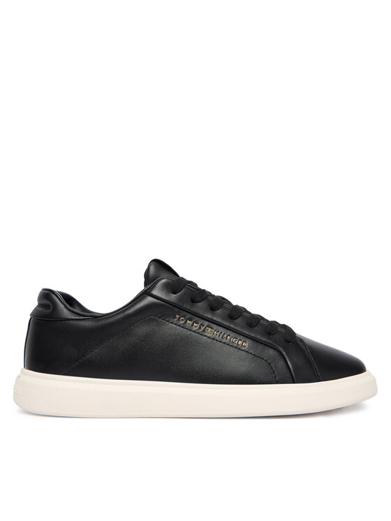 Tommy Hilfiger Sneakersy Icon Court Light Weight Shinny FW0FW08949 Czarny