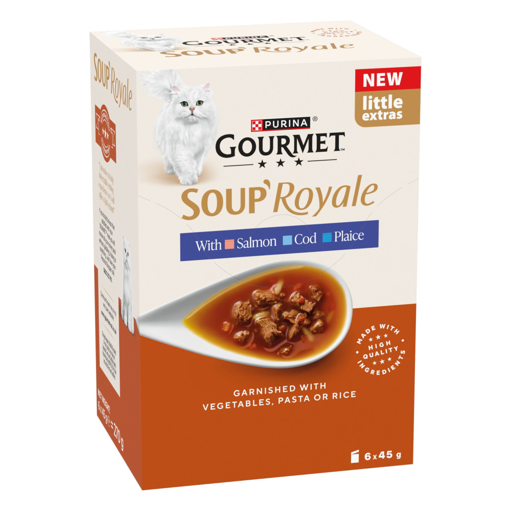 Megapakiet Gourmet Soup Royale, 24 x 45 g - Wybór ryb (3 rodzaje)