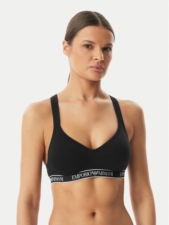 Emporio Armani Underwear Biustonosz sportowy EW000447 AF19026 UC001 Czarny