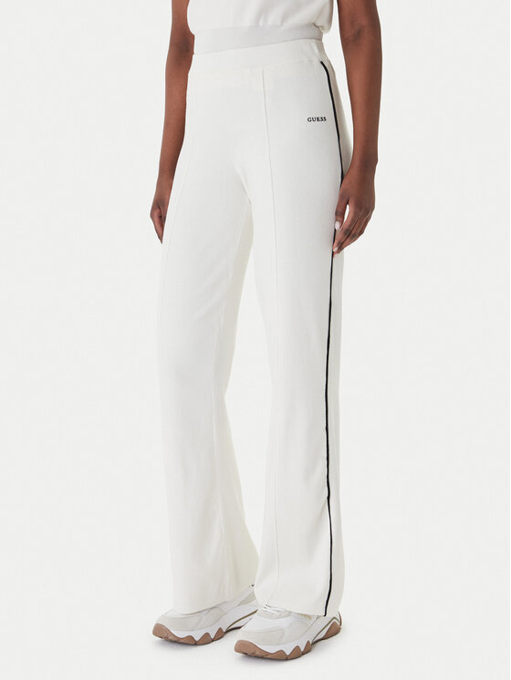 Guess Spodnie dzianinowe V6RB14 Z4642 Écru Regular Fit