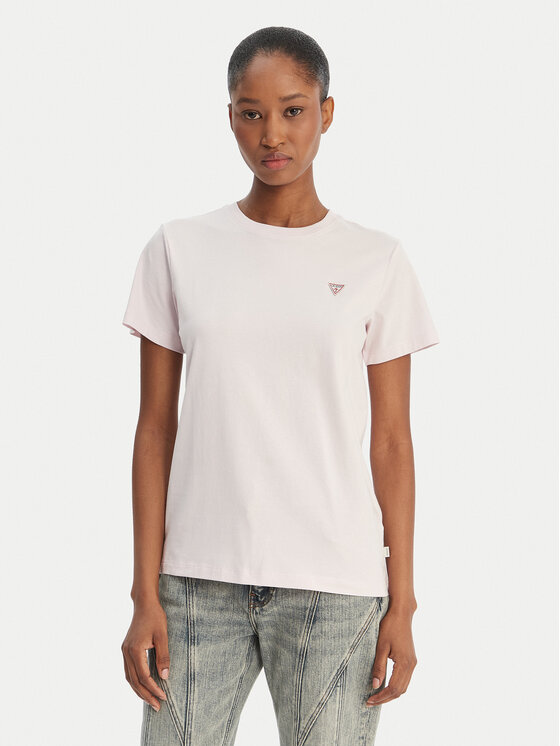 Guess Jeans T-Shirt W4YI10 J1314 Różowy Regular Fit