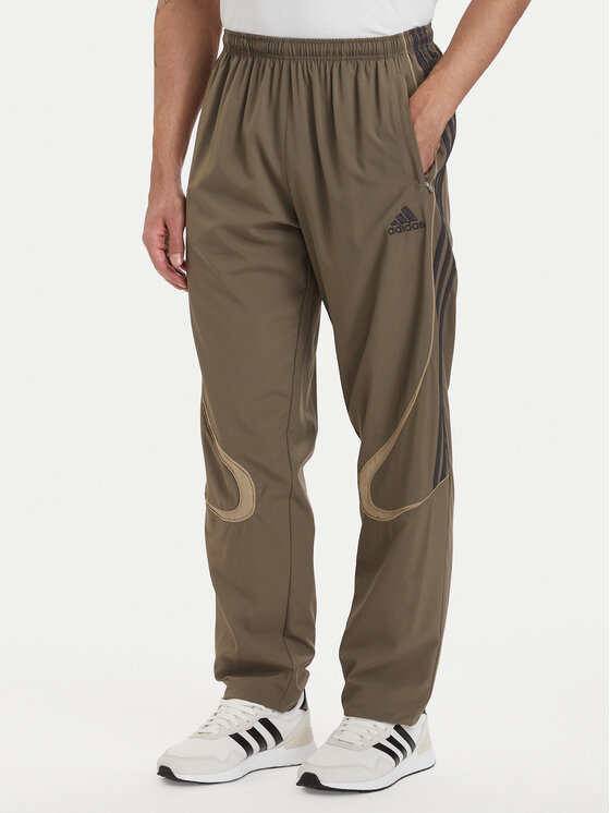 adidas Spodnie dresowe adicolor Teamgeist KD5865 Khaki Loose Fit