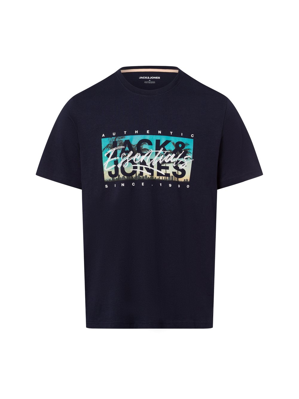 Jack & Jones Koszulka męska - JJColton Mężczyźni Bawełna niebieski, XL