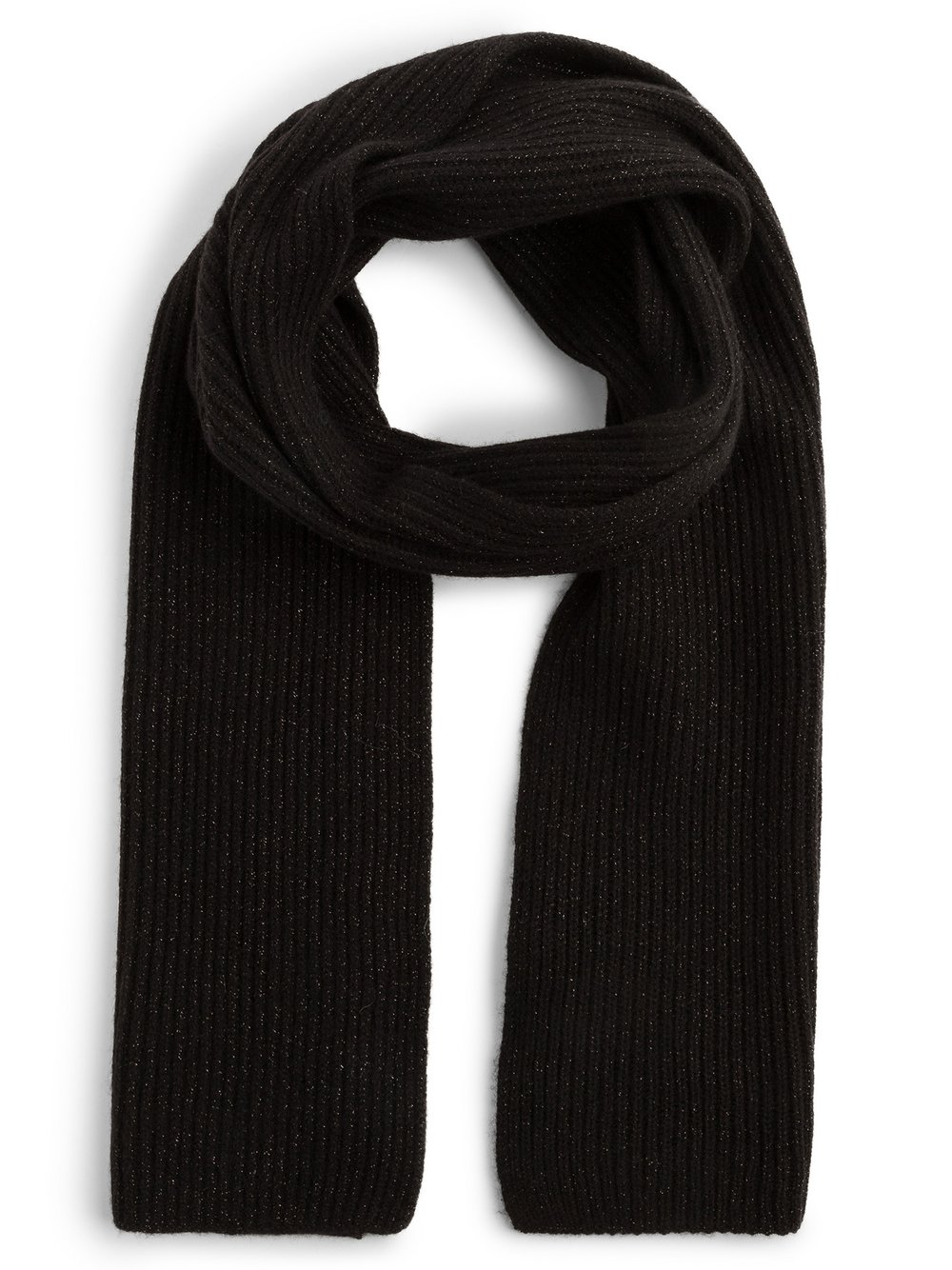 comma casual identity Szalik damski Kobiety Wełna czarny, ONE SIZE