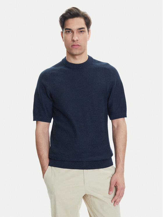 BOSS T-Shirt Kencel 50545678 Granatowy Regular Fit