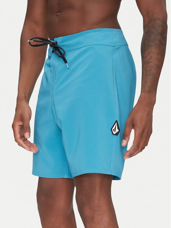Volcom Szorty kąpielowe Lido Solid A0812416 Niebieski Regular Fit