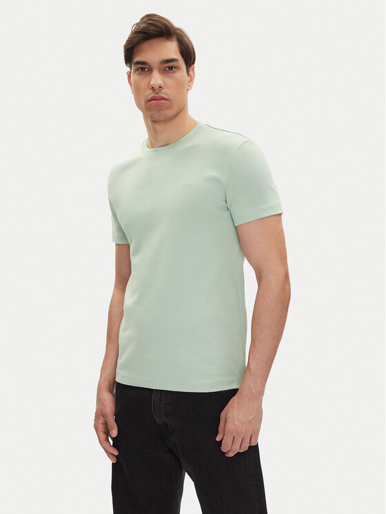 Mustang T-Shirt Allen 1016486 Zielony Slim Fit