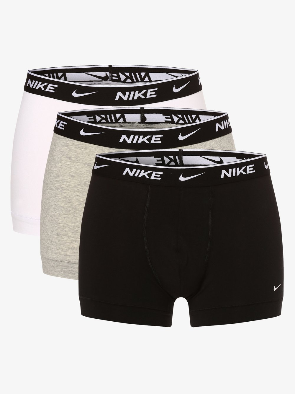 Nike Obcisłe bokserki pakowane po 3 szt. Mężczyźni Bawełna szary|czarny|biały|wielokolorowy, S