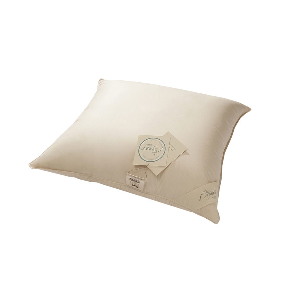 Poduszka Organic Cotton AMZ 50x70 cm Firm Jednokomorowa puch gęsi 100%, batyst bawełniany 100%