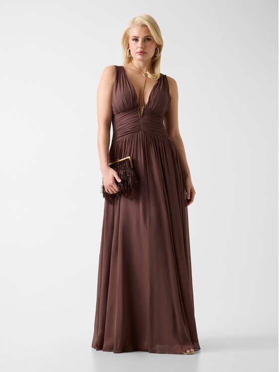 Marciano Guess Sukienka wieczorowa G6GK14 W2374 Brązowy Regular Fit