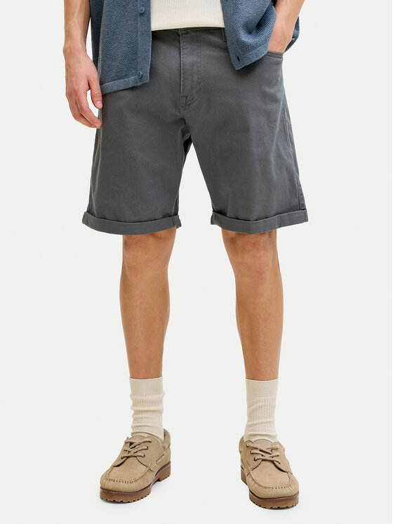 Jack & Jones Szorty jeansowe Rick 12288485 Szary Regular Fit miniaturka