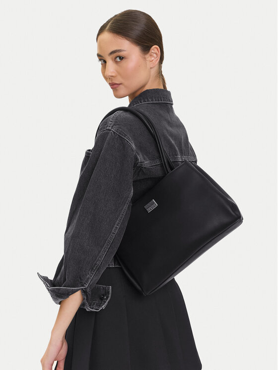 Tommy Jeans Torebka Tjw American Cool Med Tote AW0AW17297 Czarny