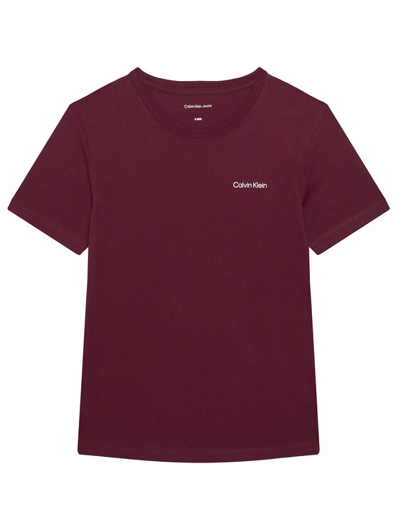 Calvin Klein Jeans T-Shirt IU0IU00683 Fioletowy Regular Fit