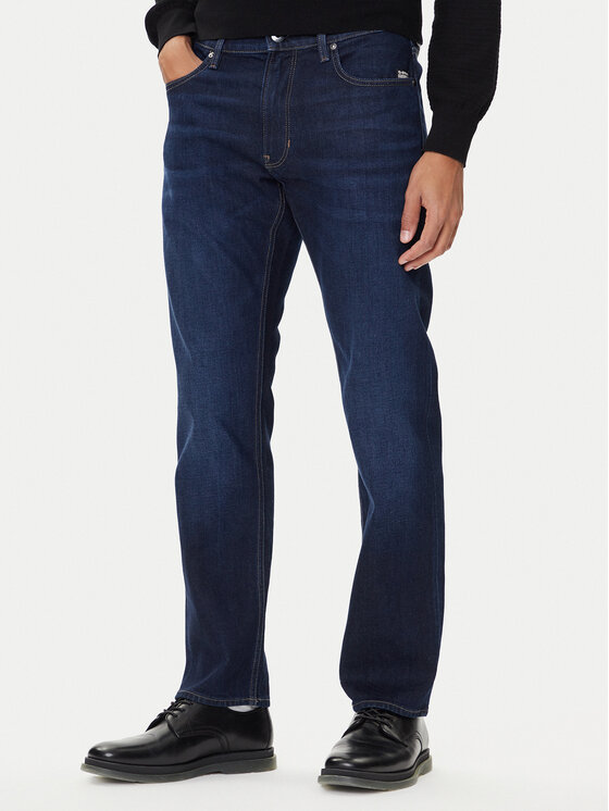 G-Star Raw Jeansy Mosa D23692-C052 Granatowy Straight Fit