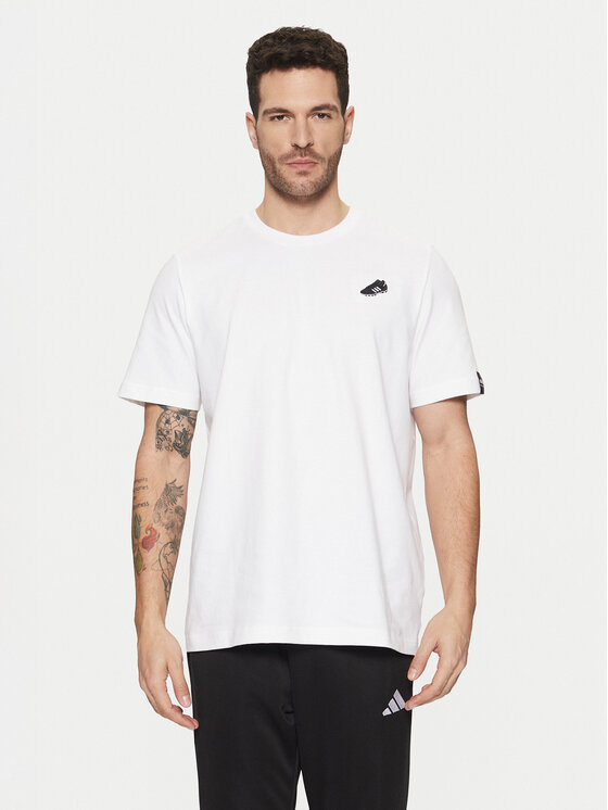 adidas Koszulka techniczna Copa Signature Graphic JJ1420 Biały Regular Fit