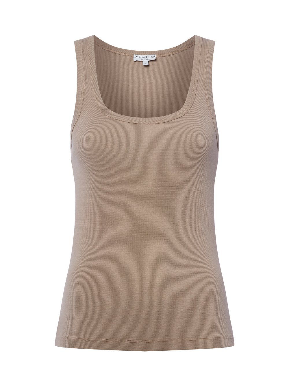 Marie Lund Top damski Kobiety Bawełna brązowy, XS