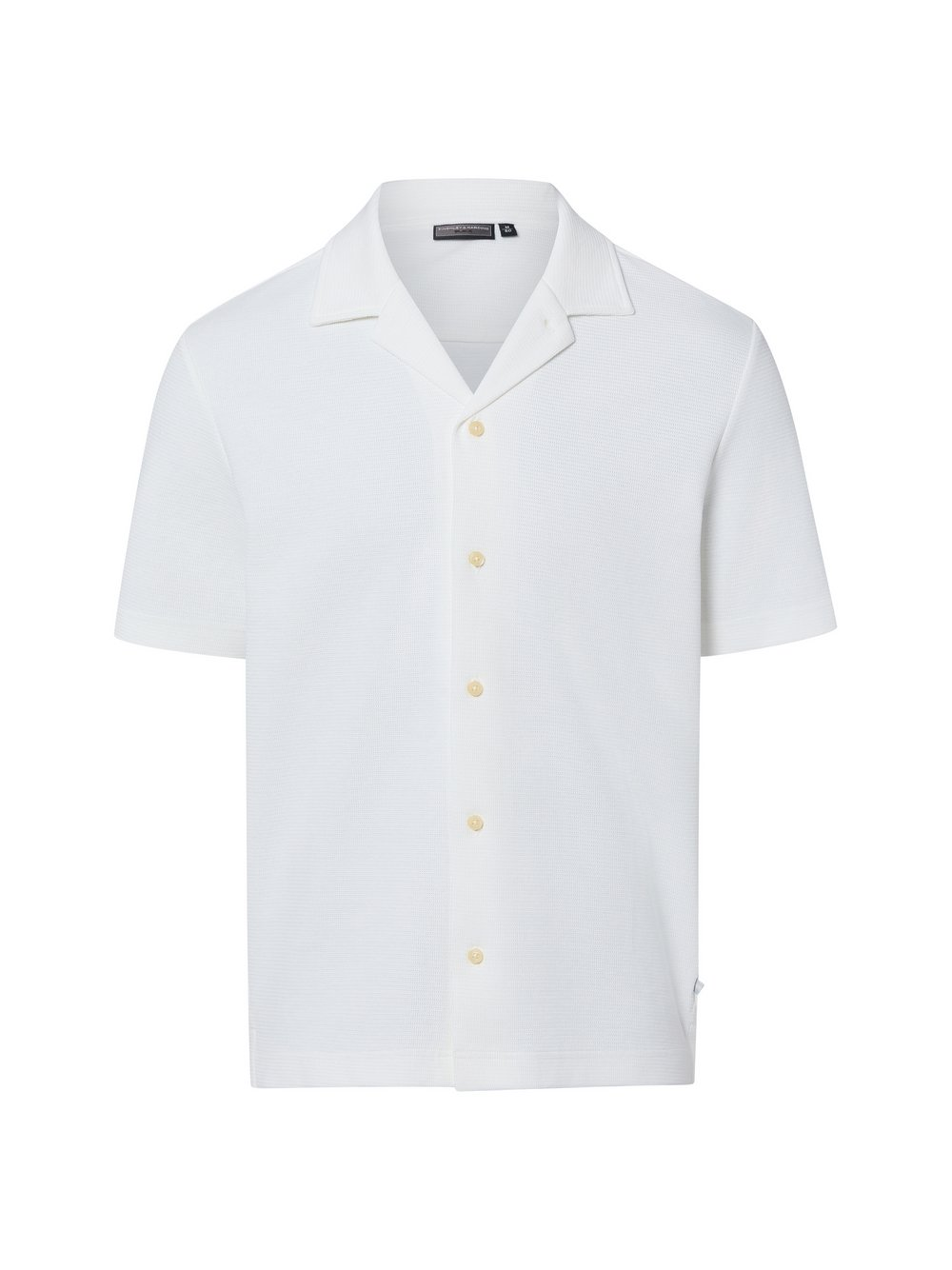 Finshley & Harding Męska koszulka polo Mężczyźni Bawełna biały, L