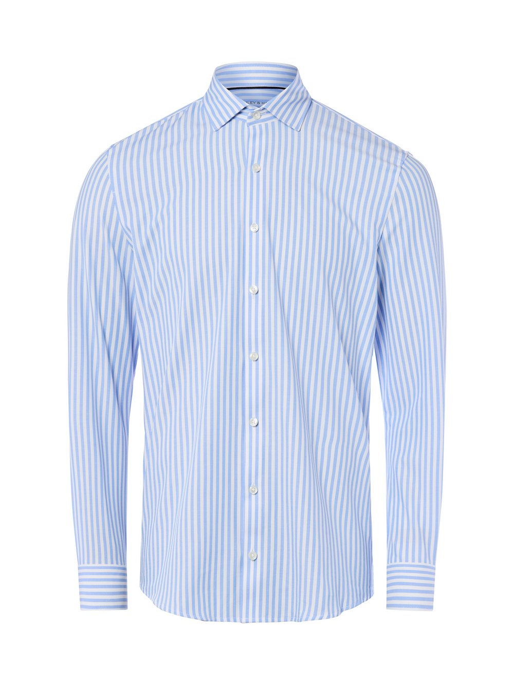 Finshley & Harding Męska koszula biznesowa Mężczyźni Super Slim Fit Bawełna niebieski|biały, 45