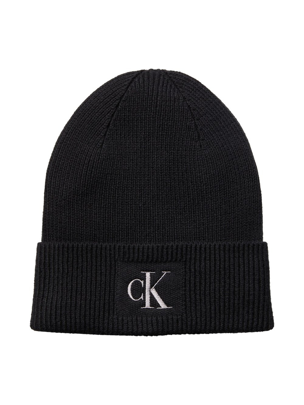 Calvin Klein Damska wełniana czapka z zawartością kaszmiru Kobiety Wełna czarny, ONE SIZE