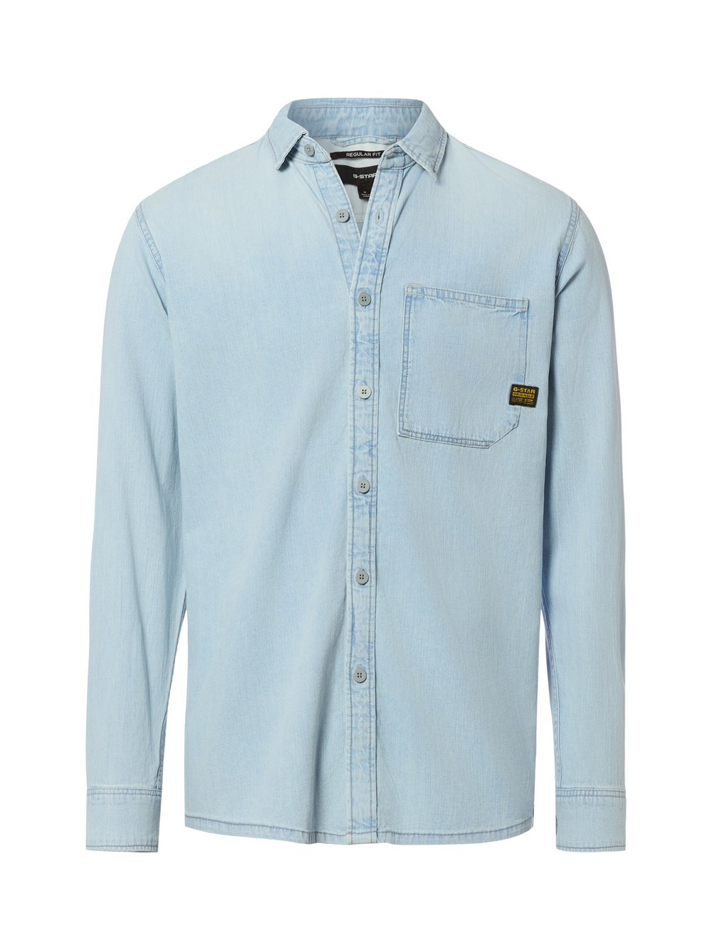 G-Star RAW Męska koszula dżinsowa - Asinart 80Z Denim Mężczyźni Regular Fit Bawełna niebieski, S