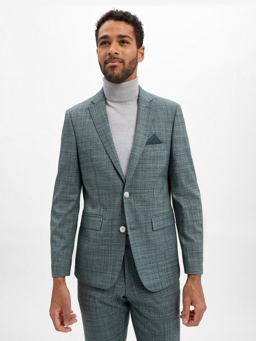 Andrew James Męska kurtka modułowa - Steven Mężczyźni Modern Fit zielony, 26