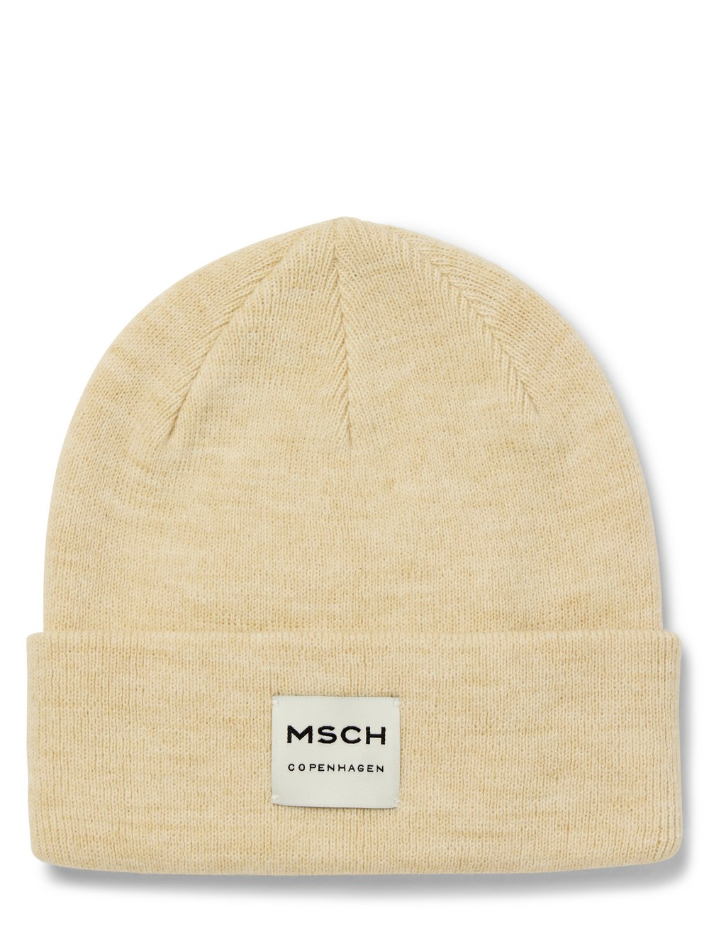Msch Copenhagen Damska czapka wełniana MSCHMojo Kobiety Wełna beżowy, ONE SIZE