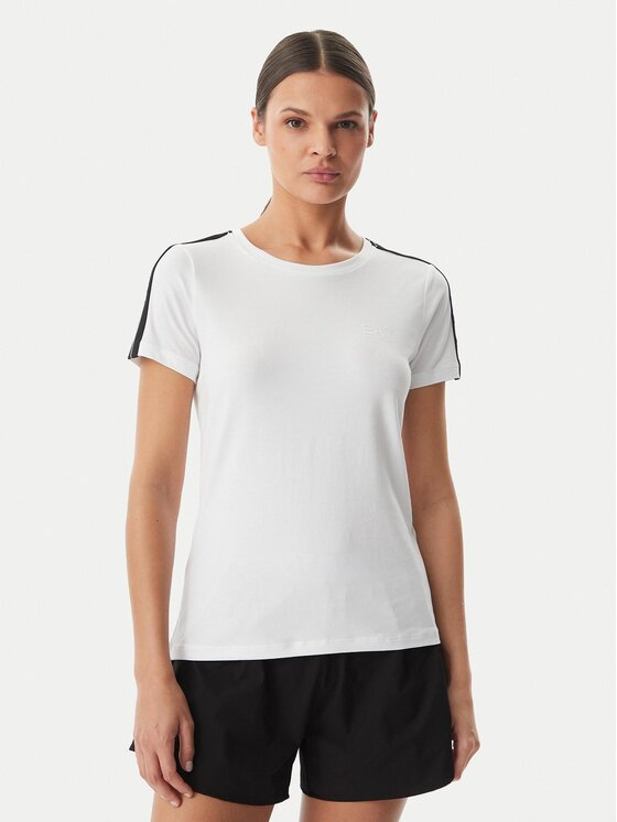 EA7 Emporio Armani T-Shirt 7W001490 AF10373 U0002 Biały Regular Fit