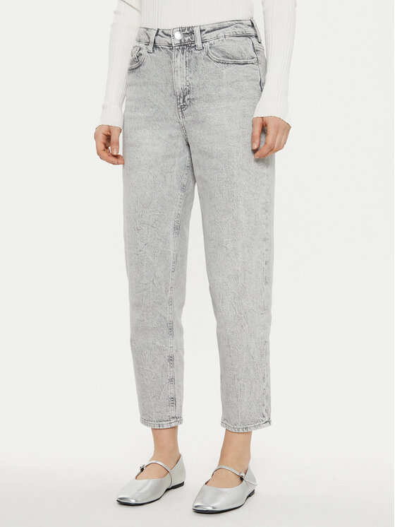 Vero Moda Jeansy Tessa 10308860 Szary Mom Fit