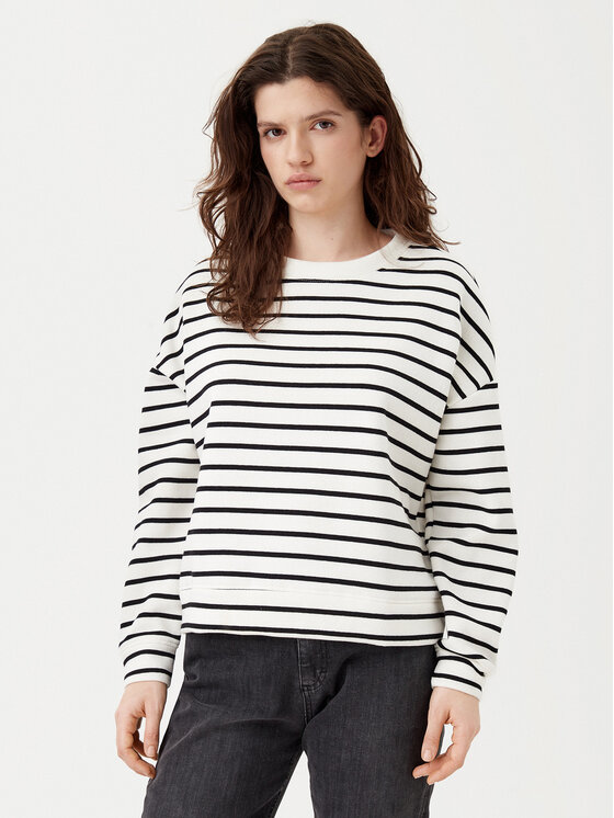 Pieces Bluzka Chilli 17146886 Écru Regular Fit