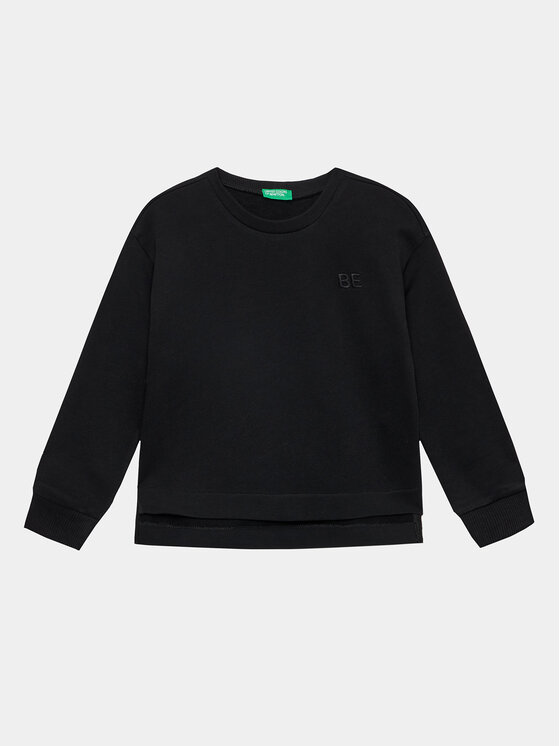 United Colors Of Benetton Bluza 3J68C10E1 Czarny Relaxed Fit