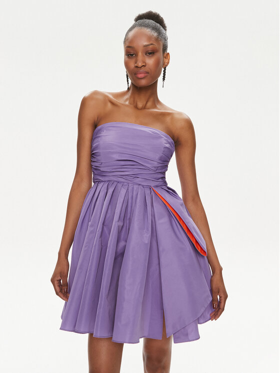 Pinko Sukienka koktajlowa Fiamma fiole101589 Y3LE Fioletowy Regular Fit