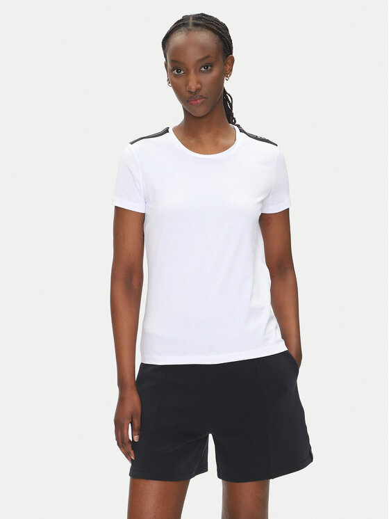EA7 Emporio Armani T-Shirt 7W000497 AF14880 U0002 Biały Regular Fit