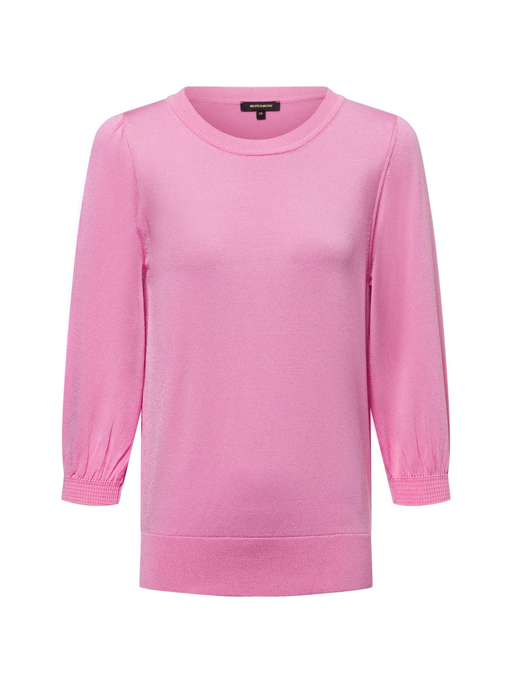 More & More Sweter damski z dzianiny Kobiety Sztuczne włókno różowy, 46