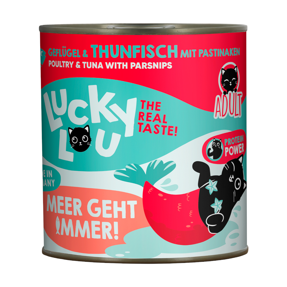 Korzystny pakiet Lucky Lou Adult, 2 x 800 g - Drób i tuńczyk